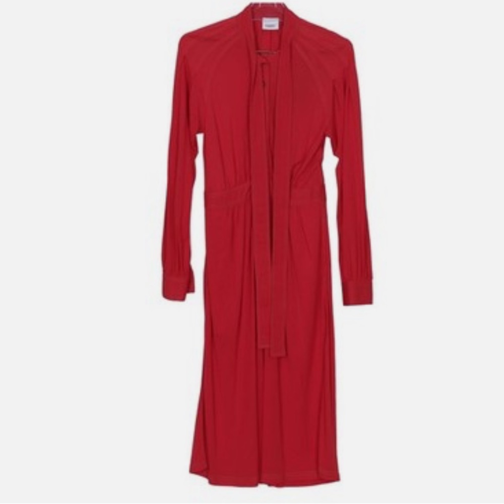 NWT-  Burberry Jersey Tie-neck Dress (US 8)